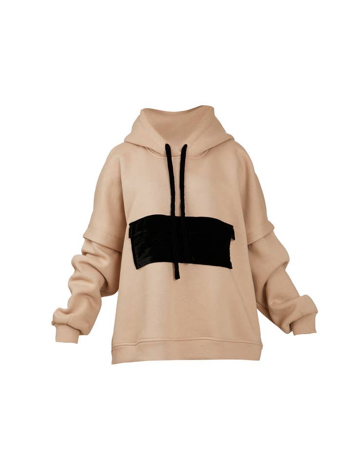 Ketevanna - Venta al por mayor Sudadera con capucha - Mujer - Sudadera con capucha modular con mangas desmontables