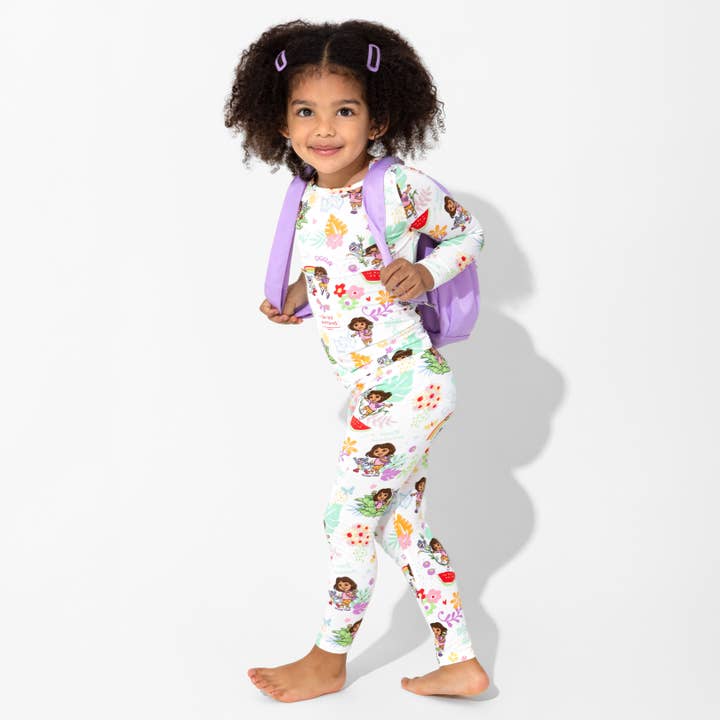 Bellabu Bear - Wholesale Sleepwear Set - Kids - Dora: Tropical Dreams Bamboo Kids Pajamas