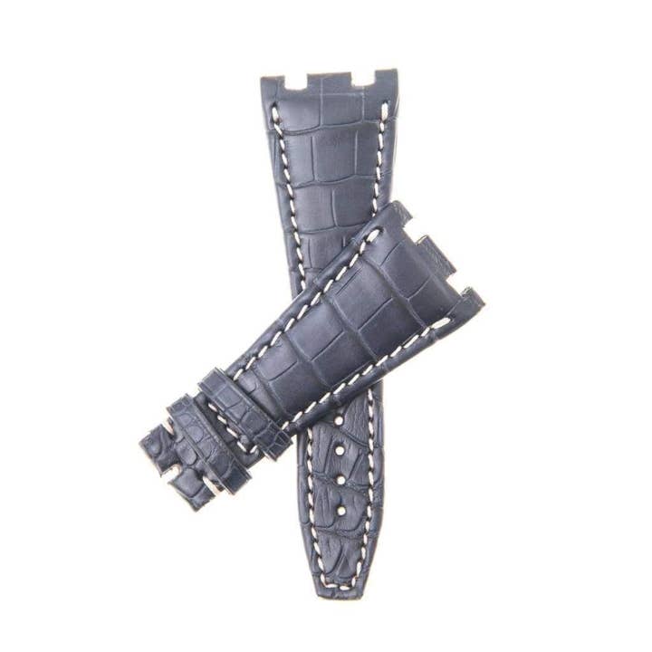 Bracelet de montre en alligator véritable. pour la vente par MilanoStraps