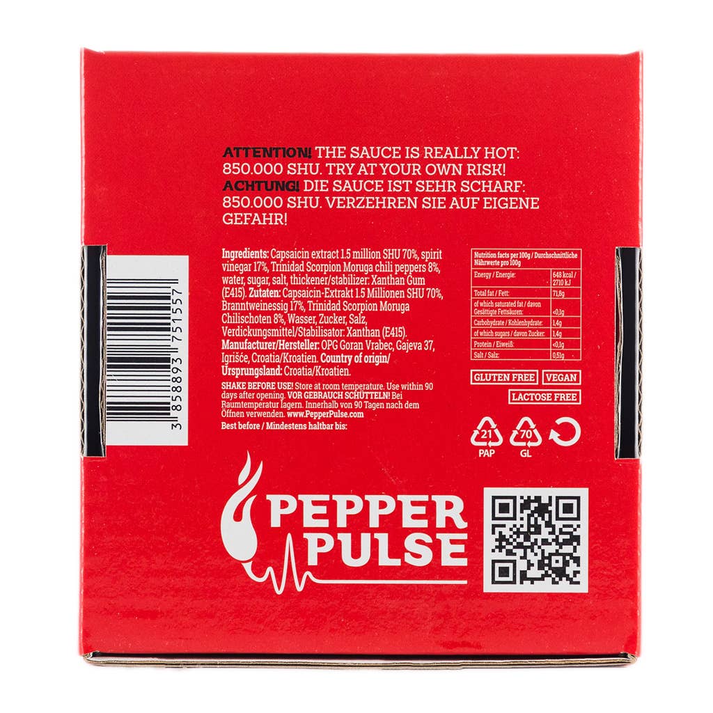 Volim Ljuto - Wholesale Pikante saus - De Laatste Avondmaal hete saus 20ml – Peperpuls3