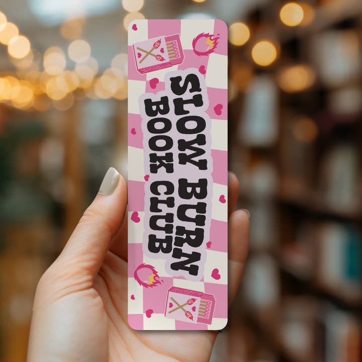 Slow Burn Book Club Bookmark for wholesale by Indie Heart Studio