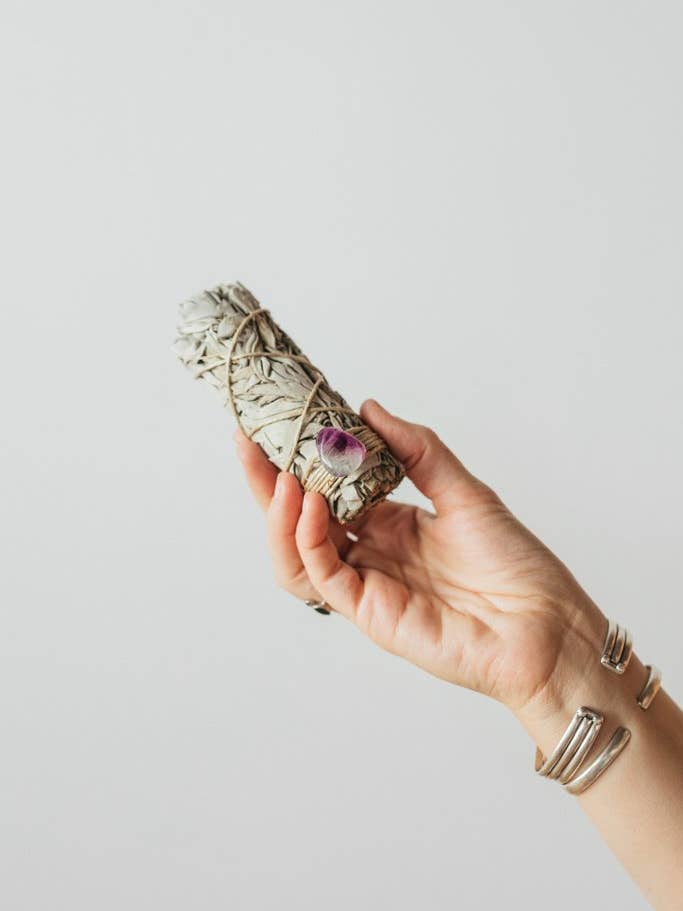 Salvia with Fluorite for wholesale by Vegan Expedition