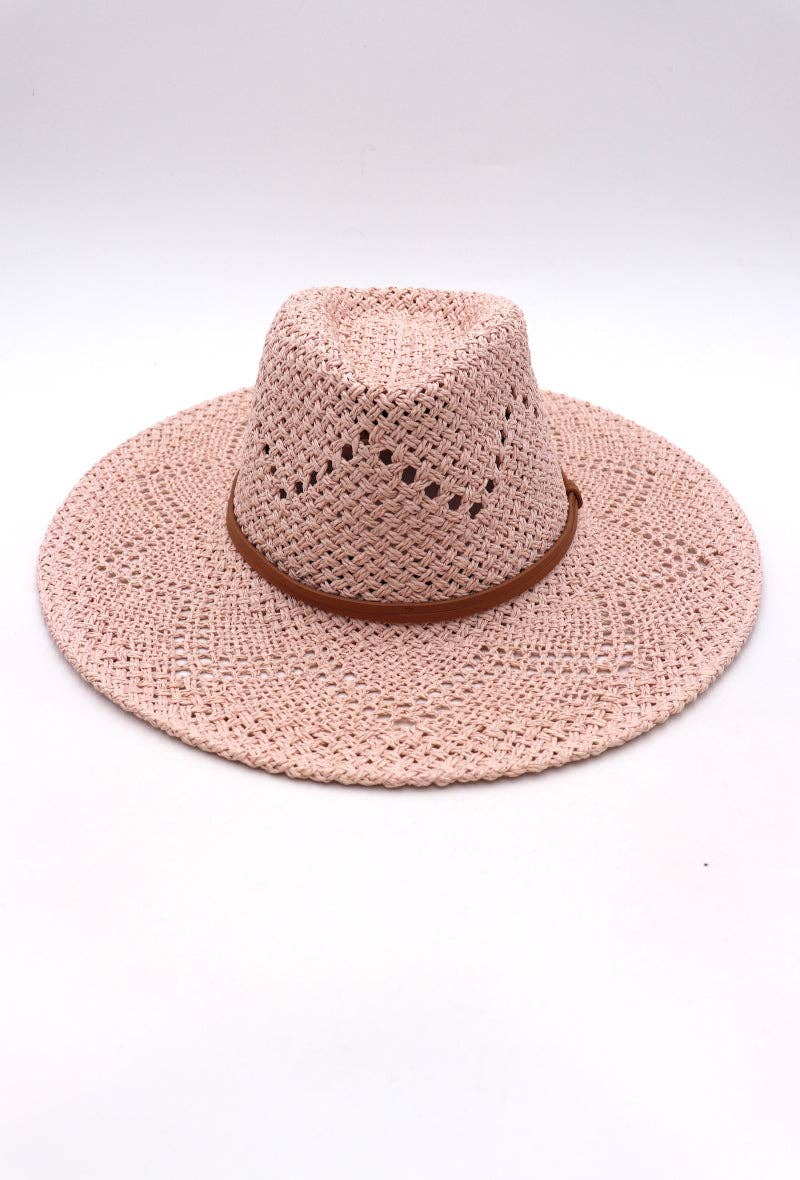 LIL' MOON - Wholesale Strohoed - Dames - Lichte fedora-hoed met brede rand, verstelbaar één maat2