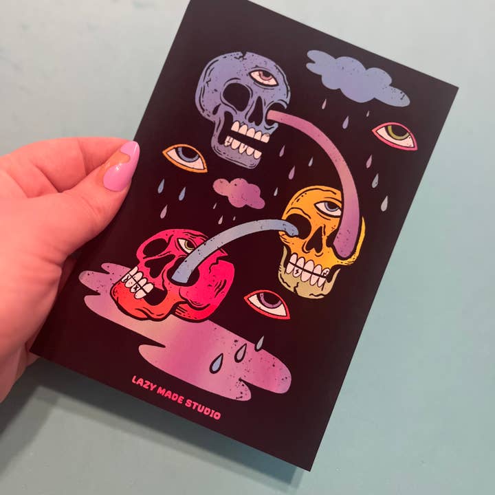 Forever Sad Art 5 x 7 Mini Art Print for wholesale by Lazy Made Studio