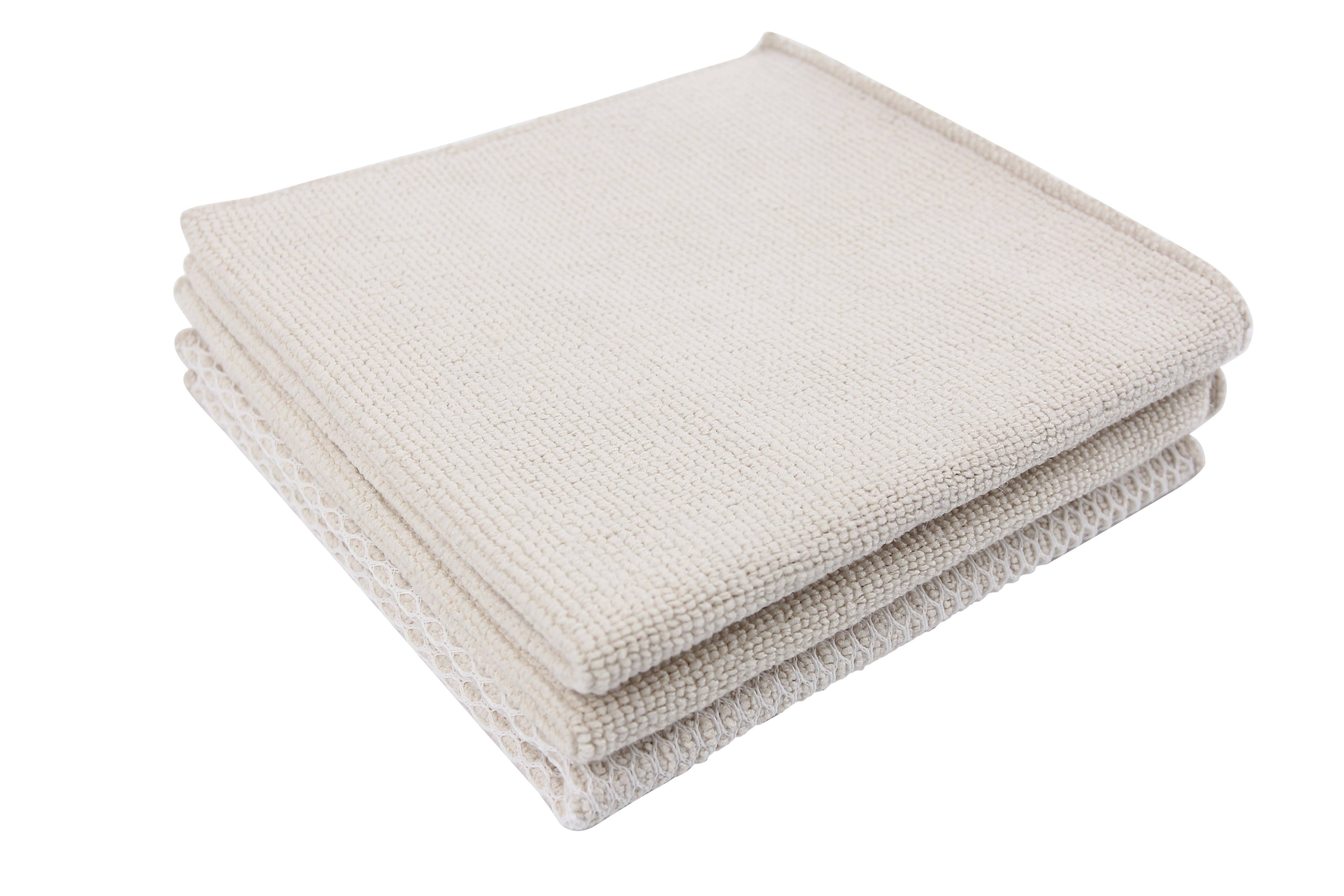 Caqui Panos de prato extra fortes com esfoliante de malha, pacote com 3, cáqui para venda a revendedores na Faire7