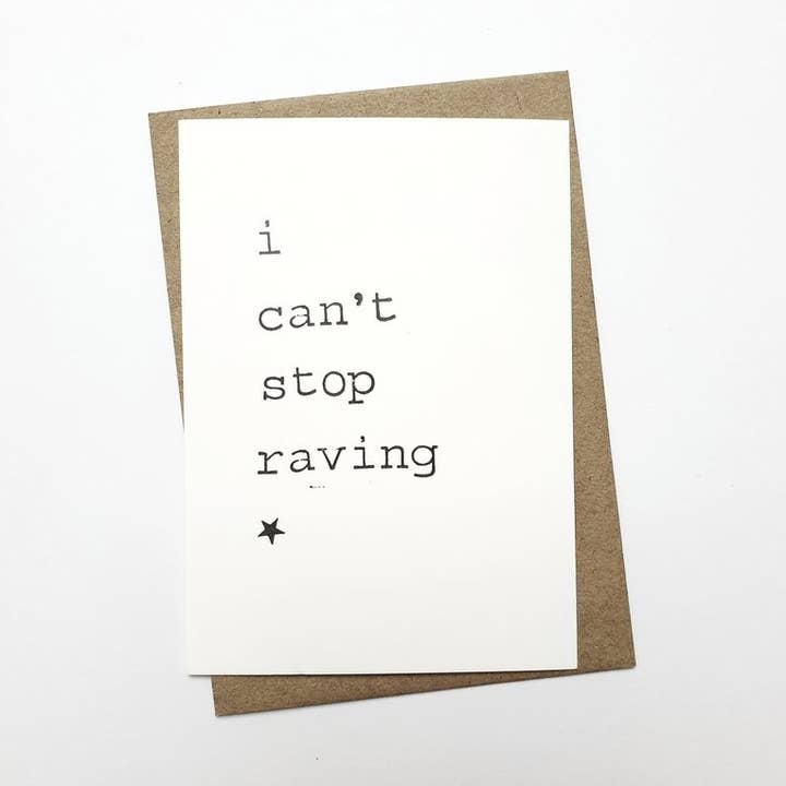 I Can'T Stop Raving for wholesale by By Mar Postcards