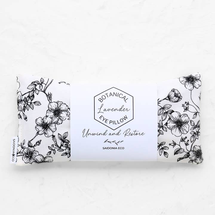 Masque de relaxation pour les yeux à la lavande et au riz ⋆ Pur coton pour la vente par SaidoniaEco