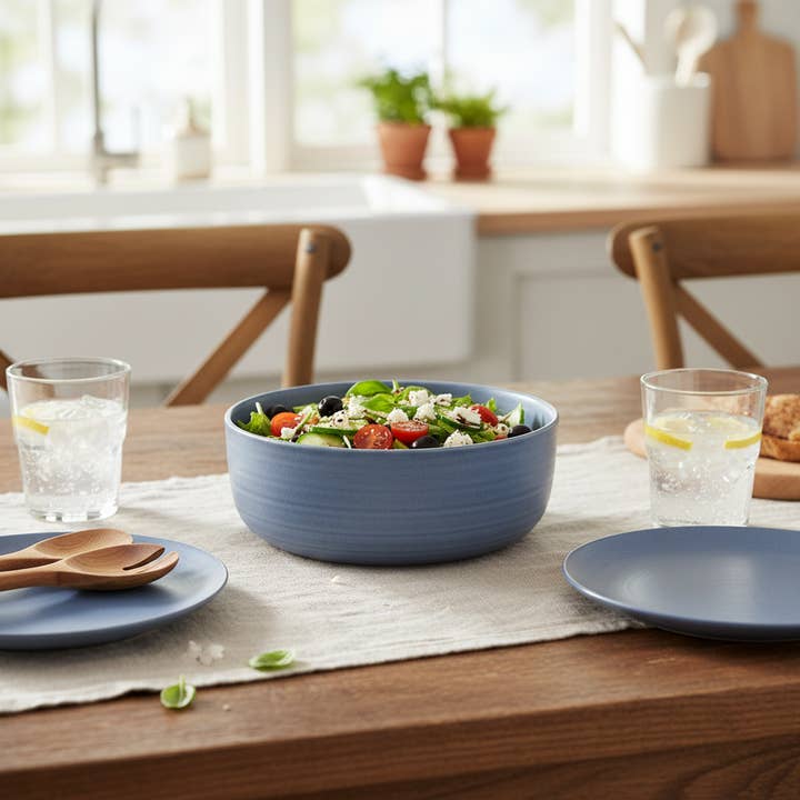 Kadra Kitchenware - Vente Bol de service - Vikko - Bordello, Bol de service, Bleu, 32 oz1