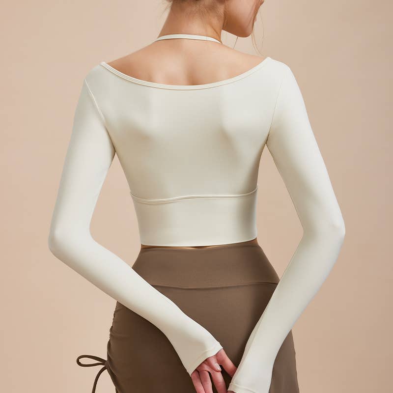 LAZYDAISYSWIMWEAR – wholesale Träningskit – dam – EleganceSwirl Mesh Overlay Sporttopp7