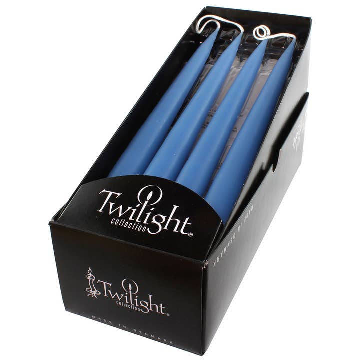 Twilight Collection - Wholesale Tapered Candle/Candlestick - Wedgewood Danish Taper Candle | 12 Pack