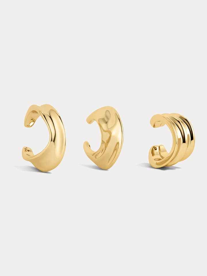 The Mercury Disc Ear Cuff Set for wholesale by Luv AJ