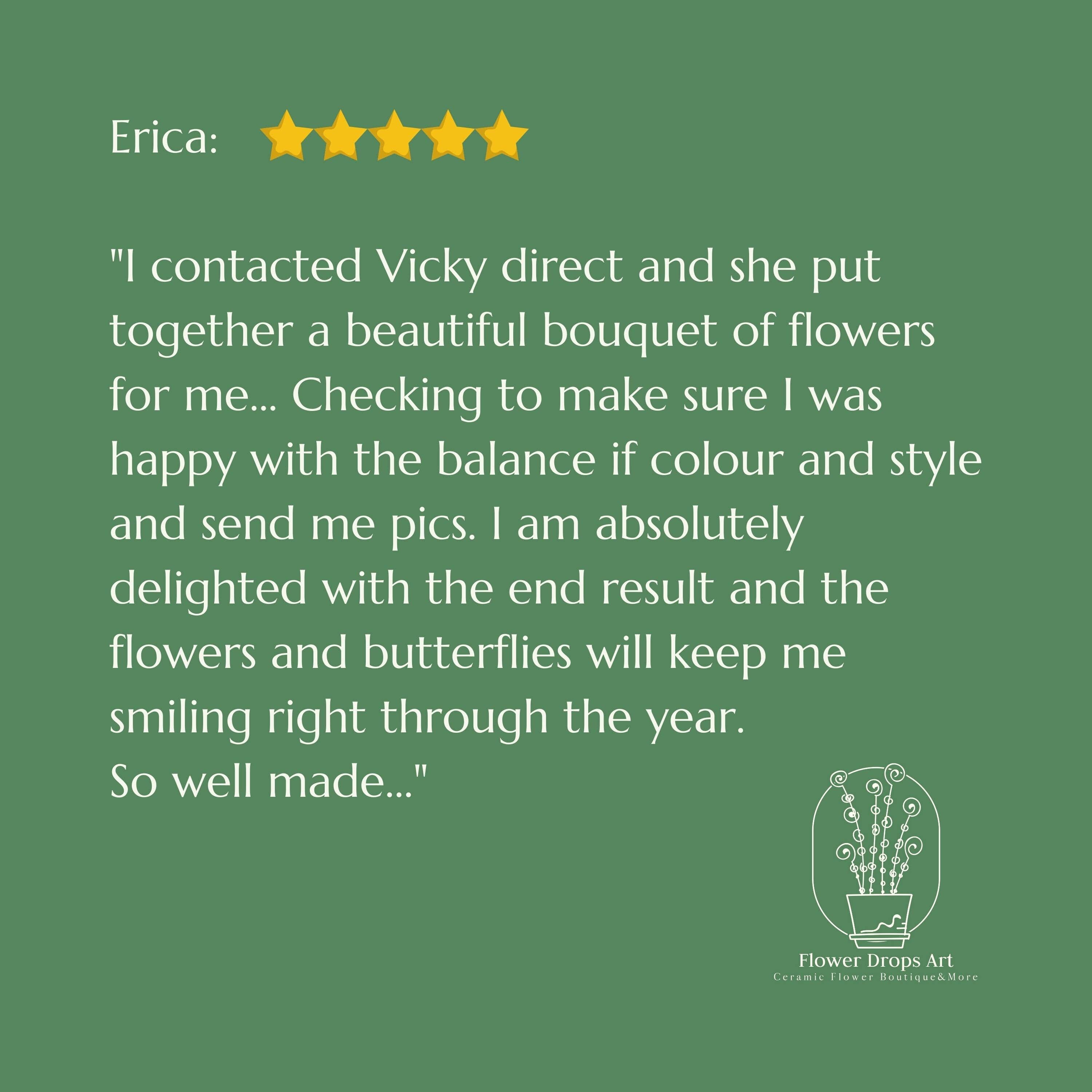 FlowerDropsArt - Wholesale Versiering/decoratie voor buiten - No1 keramische klaprozen tuinornament, rode tuindecoratie6