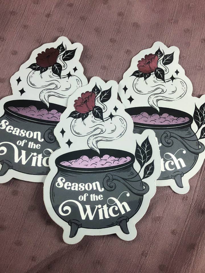 Adesivi in vinile metallizzato della stagione per la vendita all'ingrosso da parte di Eclectic Witch Prints