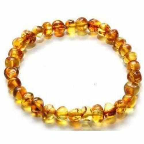 Adult Honeypot Honey Baltic Amber Stretch Bracelet for wholesale by Love Amber x