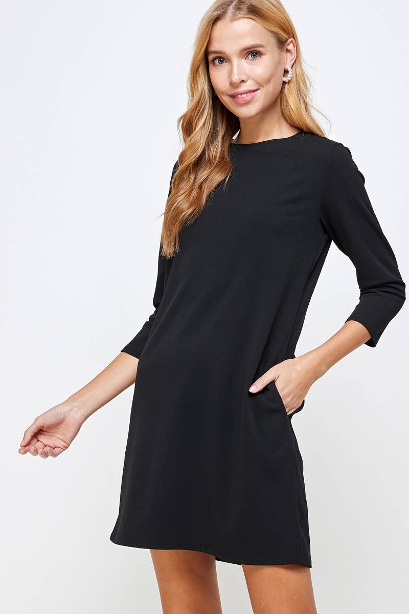 Vanilla Monkey - Wholesale Dress - Women's - Solid Shift Dress7