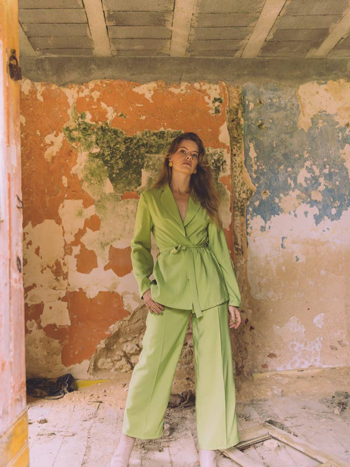 FERN TROUSERS - GREEN for wholesale by SIZ