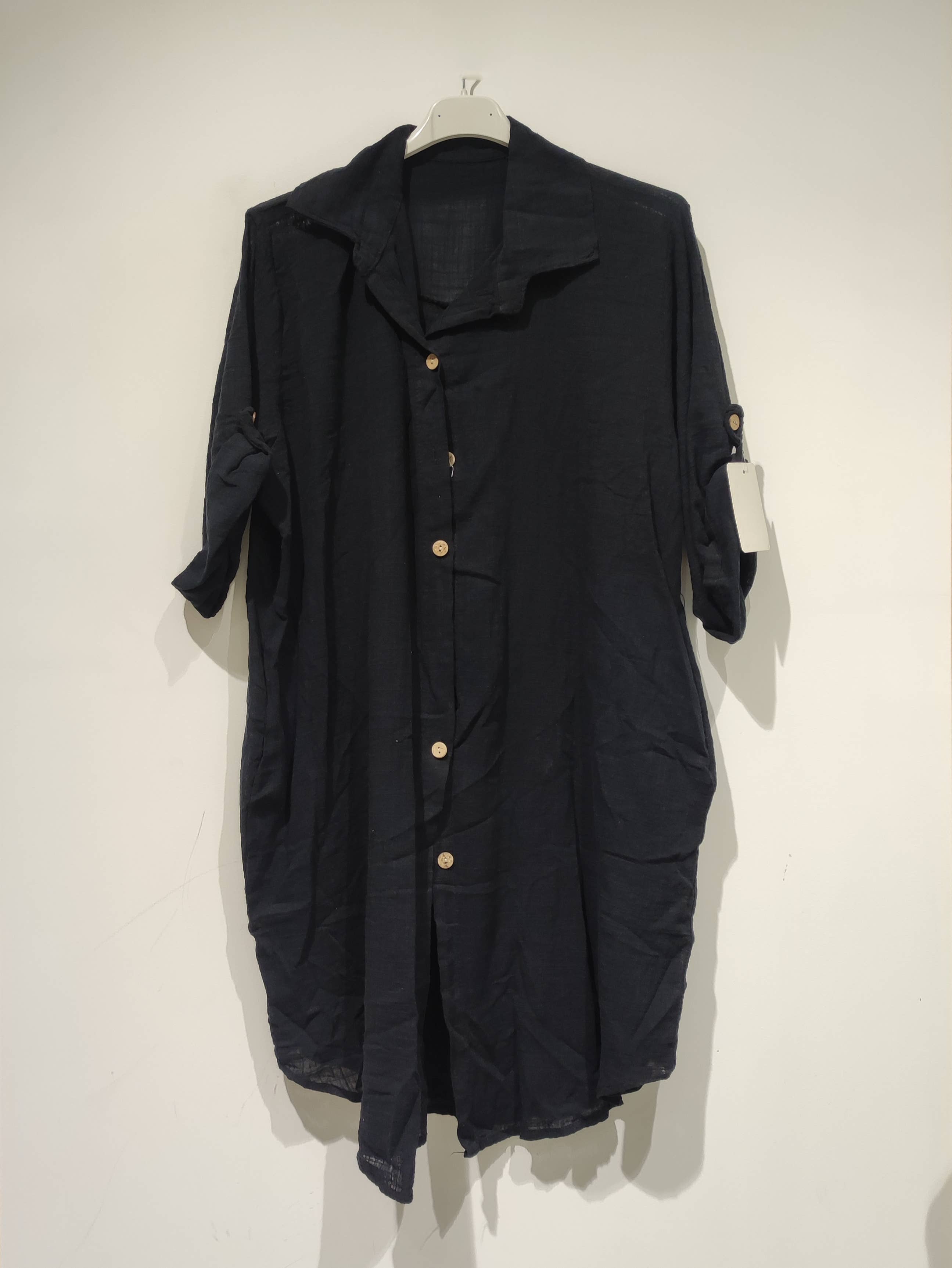 Pomelo paris – Vestido - Mulher por atacado – Lisa Vestido algodão linho - PE252