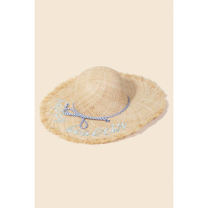 Alcohol You Later Raffia Sun Hat for wholesale by Anarchy Street