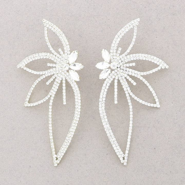 Pendientes Media Ala Cristales para venta al por mayor de Sonata