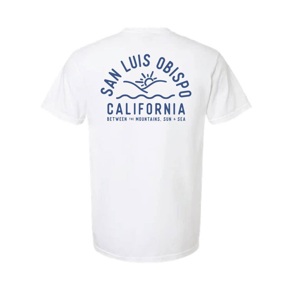 AnglinMade - Wholesale Screen Printed T-Shirt - Men's - SLO Sun & Sea: Men's Shirt3