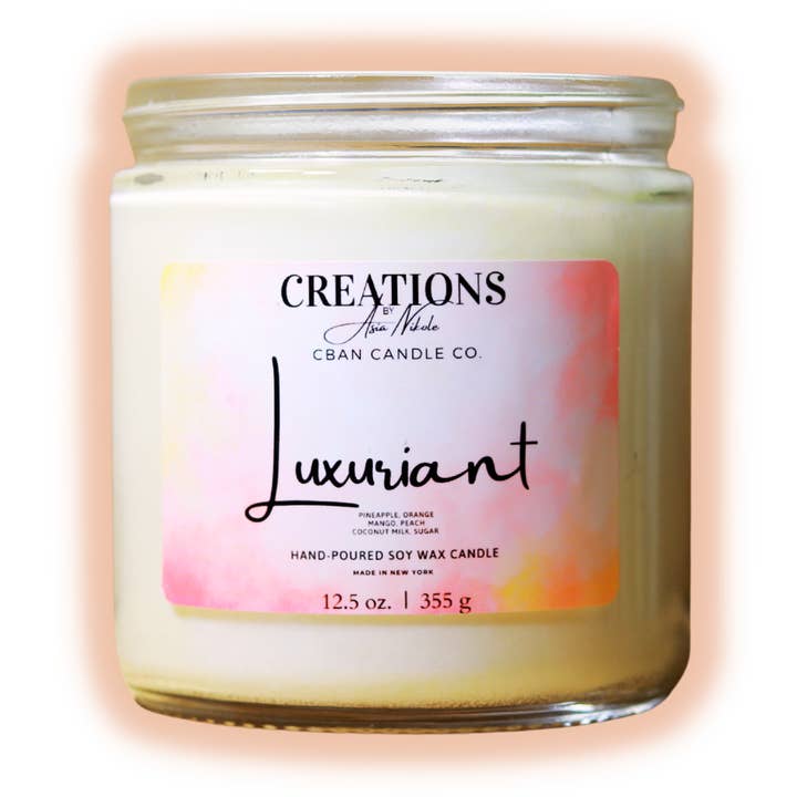 Luxuriant- Soy Wax Candle for wholesale by Creations By Asia Nikole