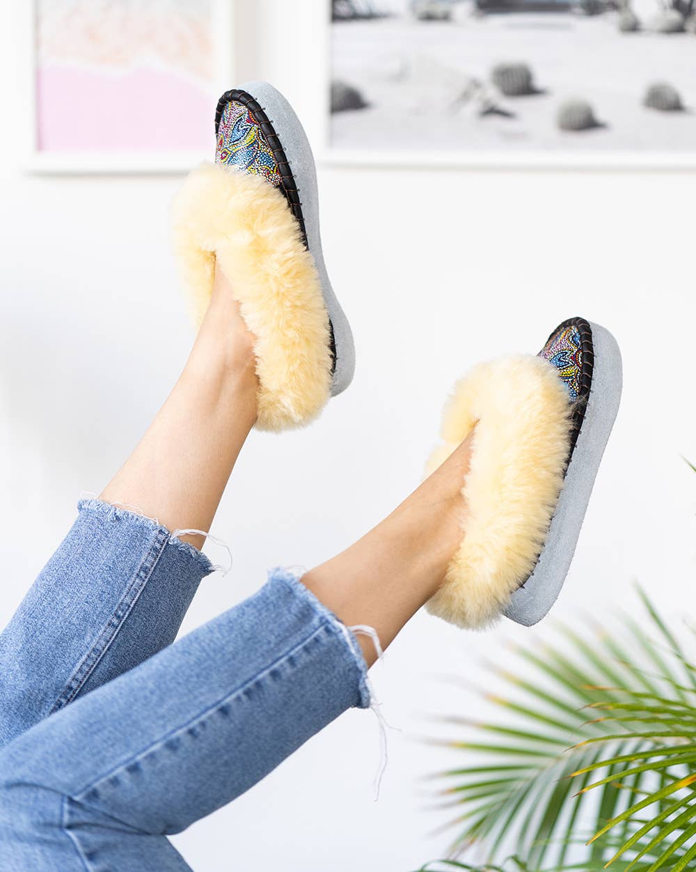 Sheepers - Wholesale Slippers - Women's - Mosaic cream Sheepers slippers2