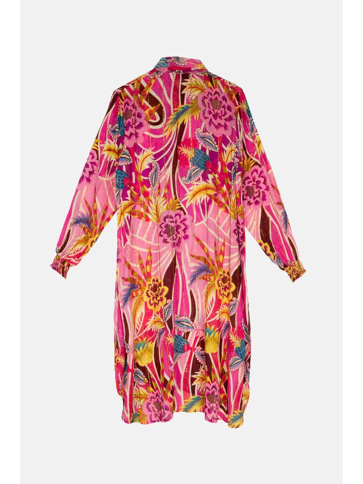 Piti Cuiti - Vendita all'ingrosso Vestito - Donna - BLUSA LUNGA ROSA POSITANO