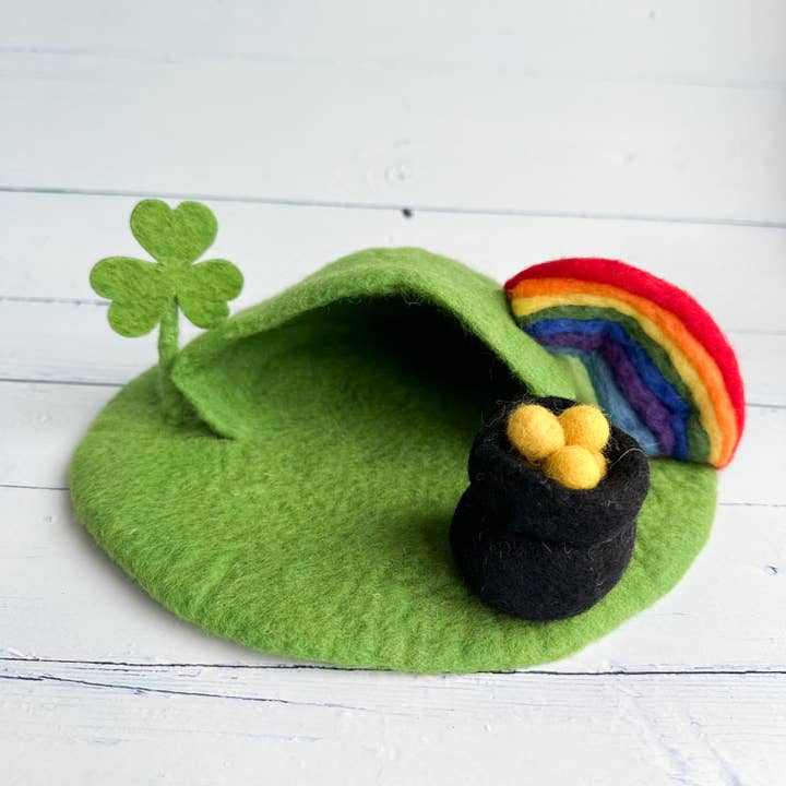 St. Patrick's Day Felt Leprechaun Trap / Cave for wholesale by Sewing Seeds Play