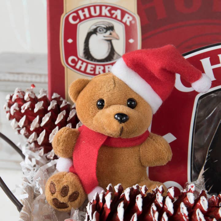 Willow Group - Wholesale Stuffed/Plush Toy - Kids & Baby - Holiday Christmas Plush Bear w/ Santa Claus Hat and Scarf