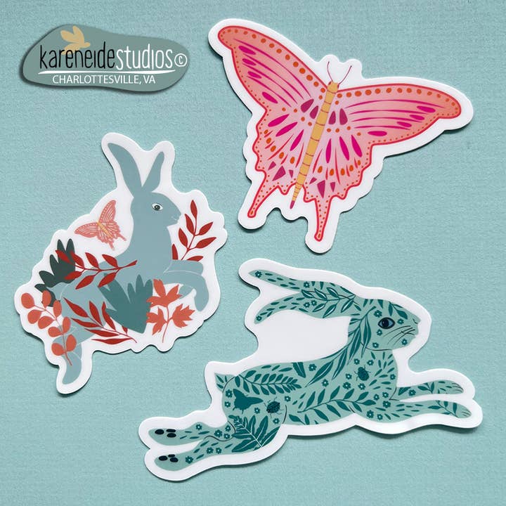 Karen Eide Studios - Wholesale Sticker - Sticker - Wild Hare1