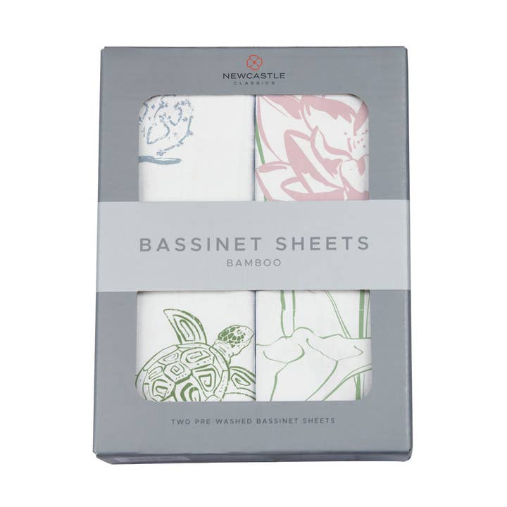 Turtles and Water Lily Changing Pad Cover/Bassinet Sheets for wholesale by Newcastle Classics