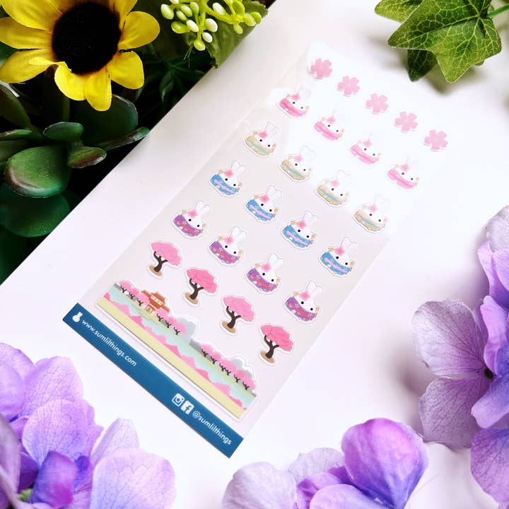 Adesivo Sakura Lil Kimonos - Trasparente per la vendita all'ingrosso da parte di SumLilThings