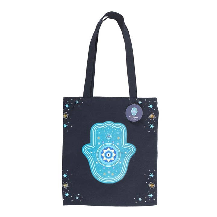 Something Different Wholesale – wholesale Tote bag – Unisex – Hand of Hamsa Polycotton Tote Bag1