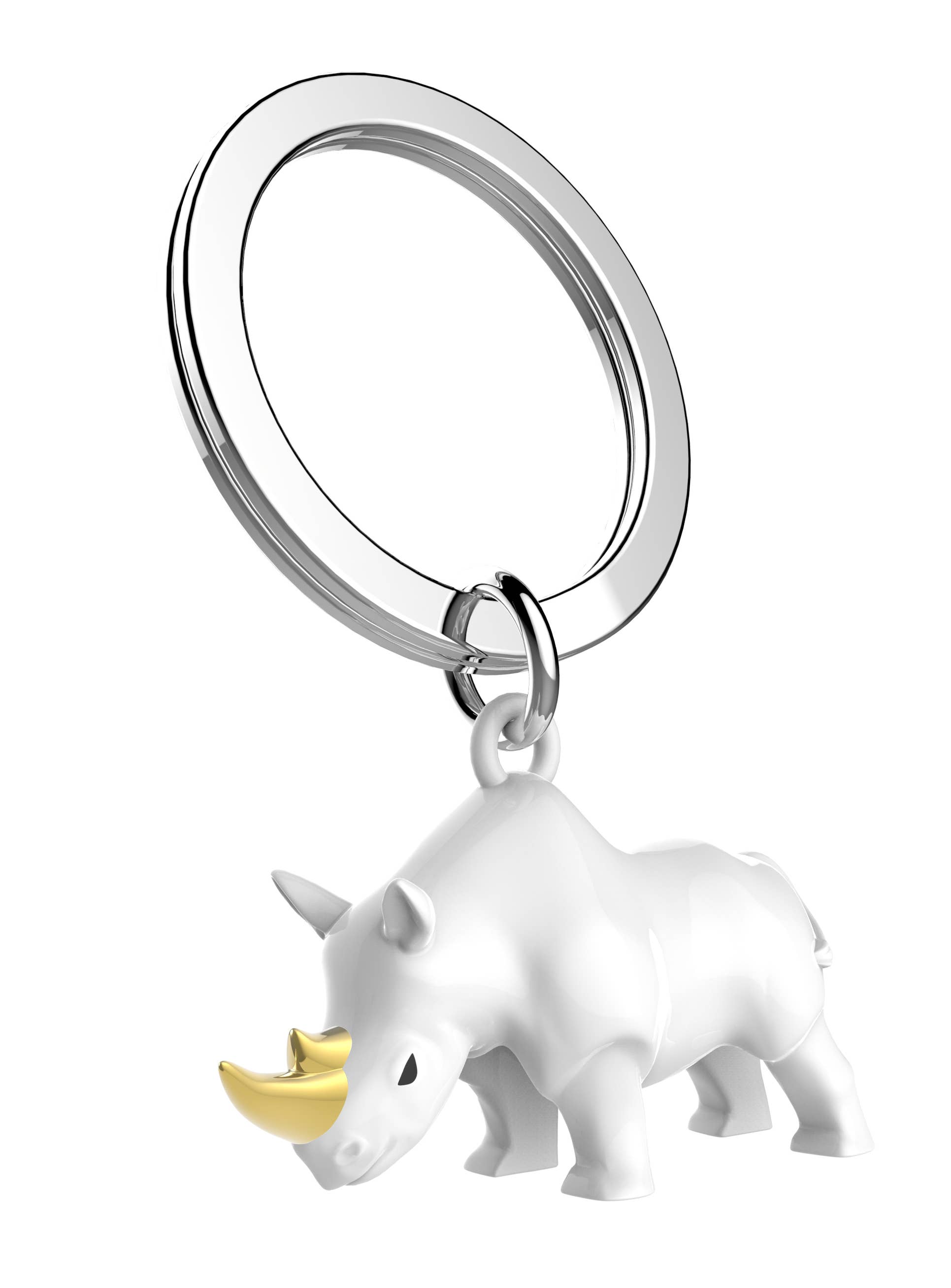 Anew International Corp. - Wholesale Keychain - Unisex - RHINO KEYRING (WHITE)3