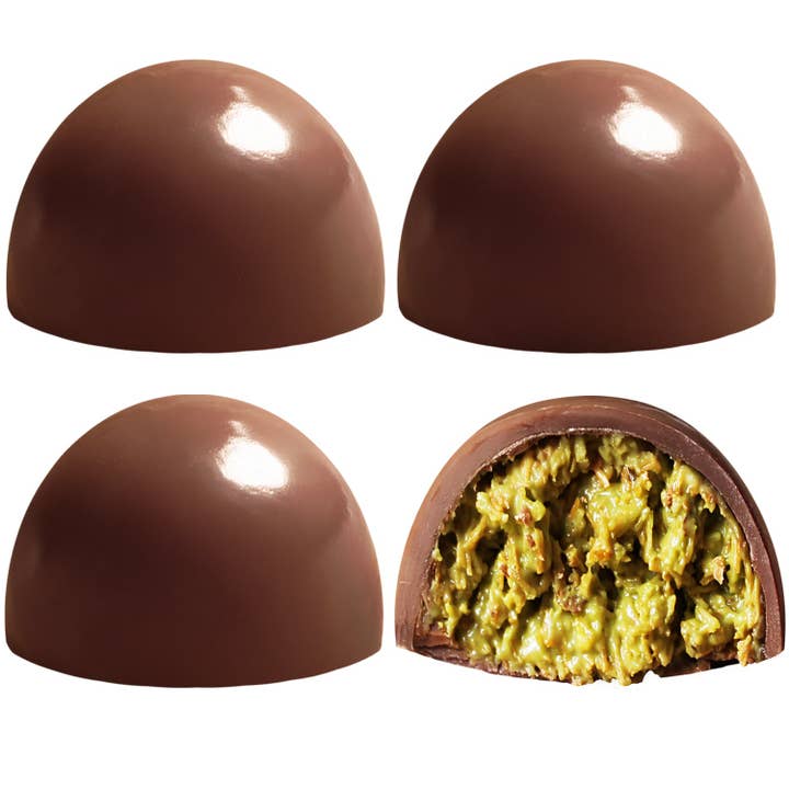 Ceres Gourmet - Wholesale Chocolate Box - Dubai Chocolate Kunafa Balls 4 Pcs - 5.6 Oz - 75% Pistachio6