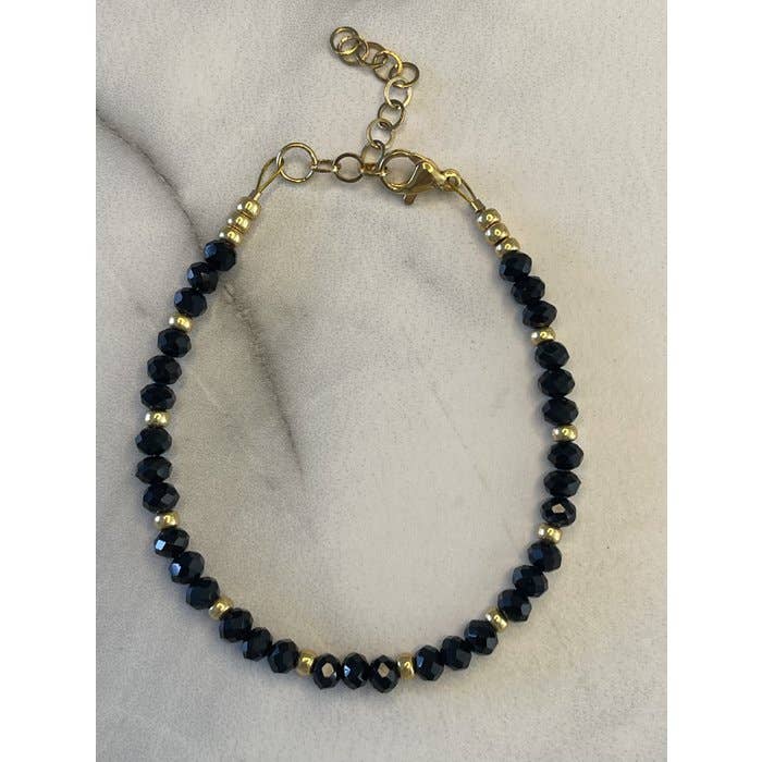 Svart Sparkle fasetterat armband för wholesale av BillieLillie Sieraden