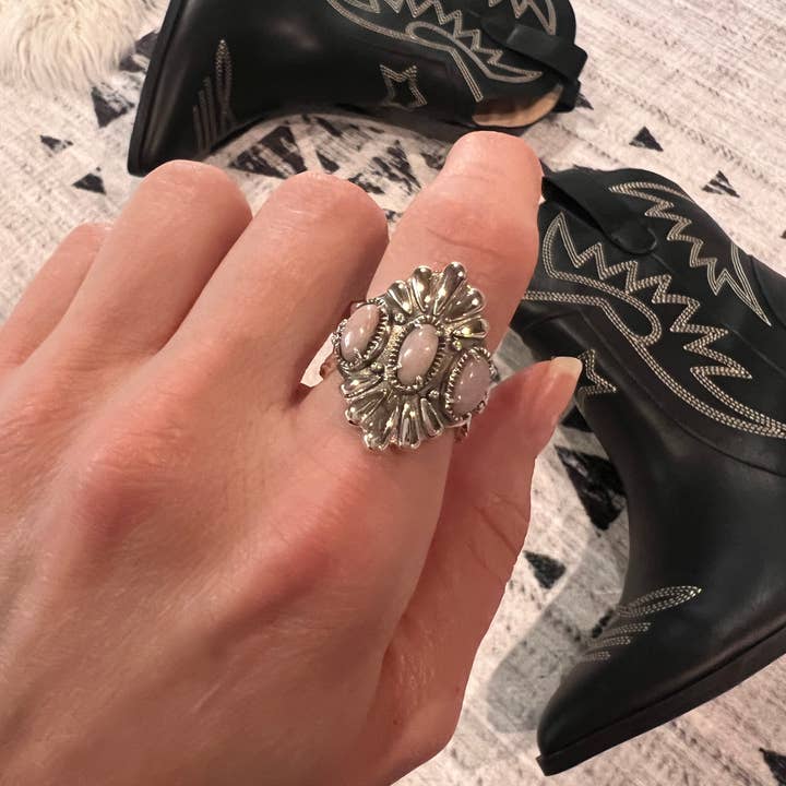 Krush Kandy - Wholesale Cocktail/Statement Ring - Free As The Wind Triple Stone Ring9