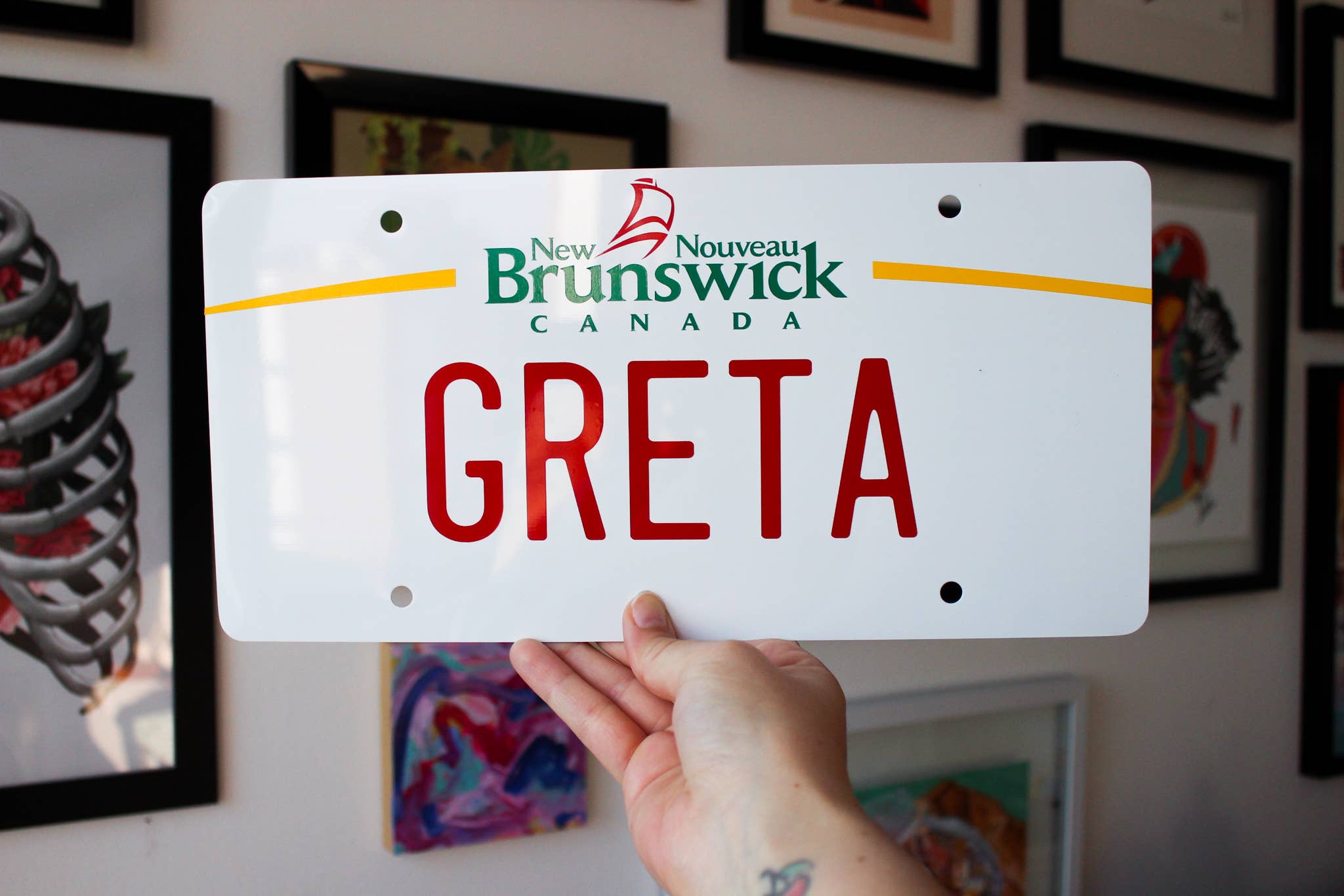 Betina C Koche - Wholesale Sign - Custom Canadian License Plate | Real Size5