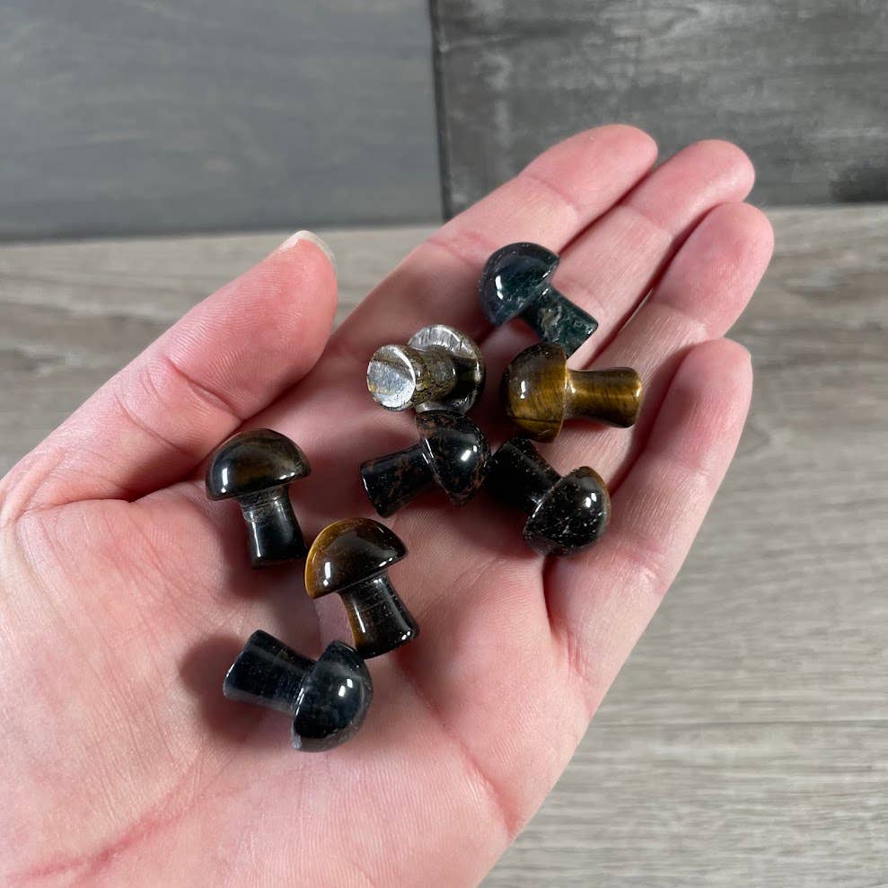 Keystone Crystals – wholesale Spiritual stone/crystal –  Small Gemstone Mushrooms for Crystal and Gift Shops 11