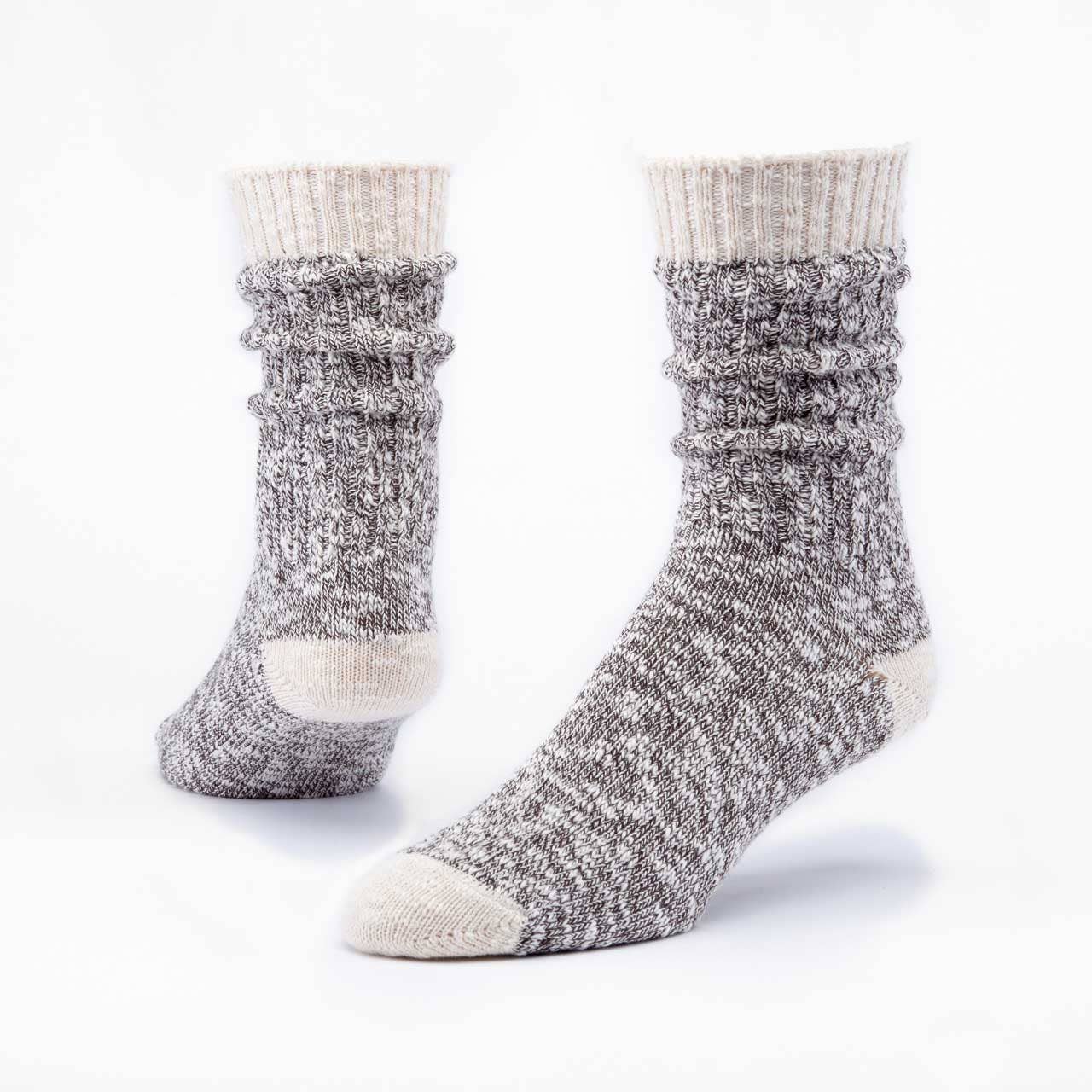 Maggie's Organics - Wholesale Socks - Unisex - Organic Cotton Heathered Ragg Socks0