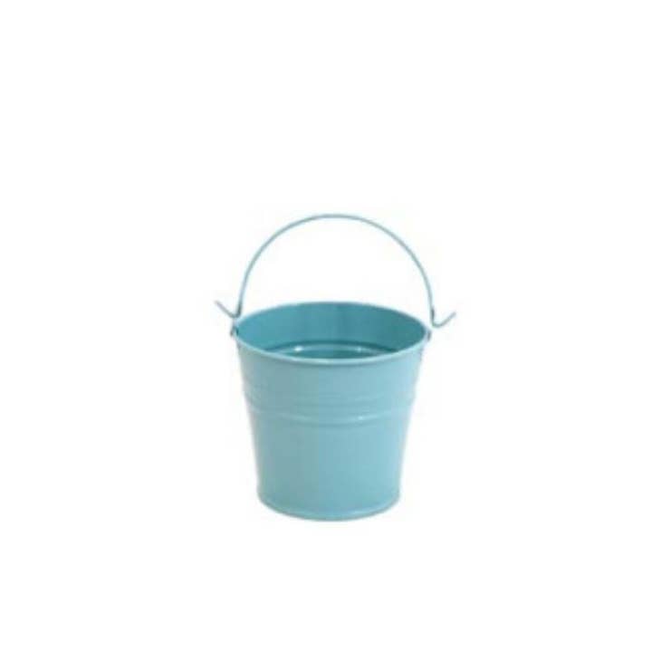 Factory Direct Craft - Wholesale Bucket/Pail - 4" x 3-3/4" dia Enamelware Metal Bucket Pail - Select Color6
