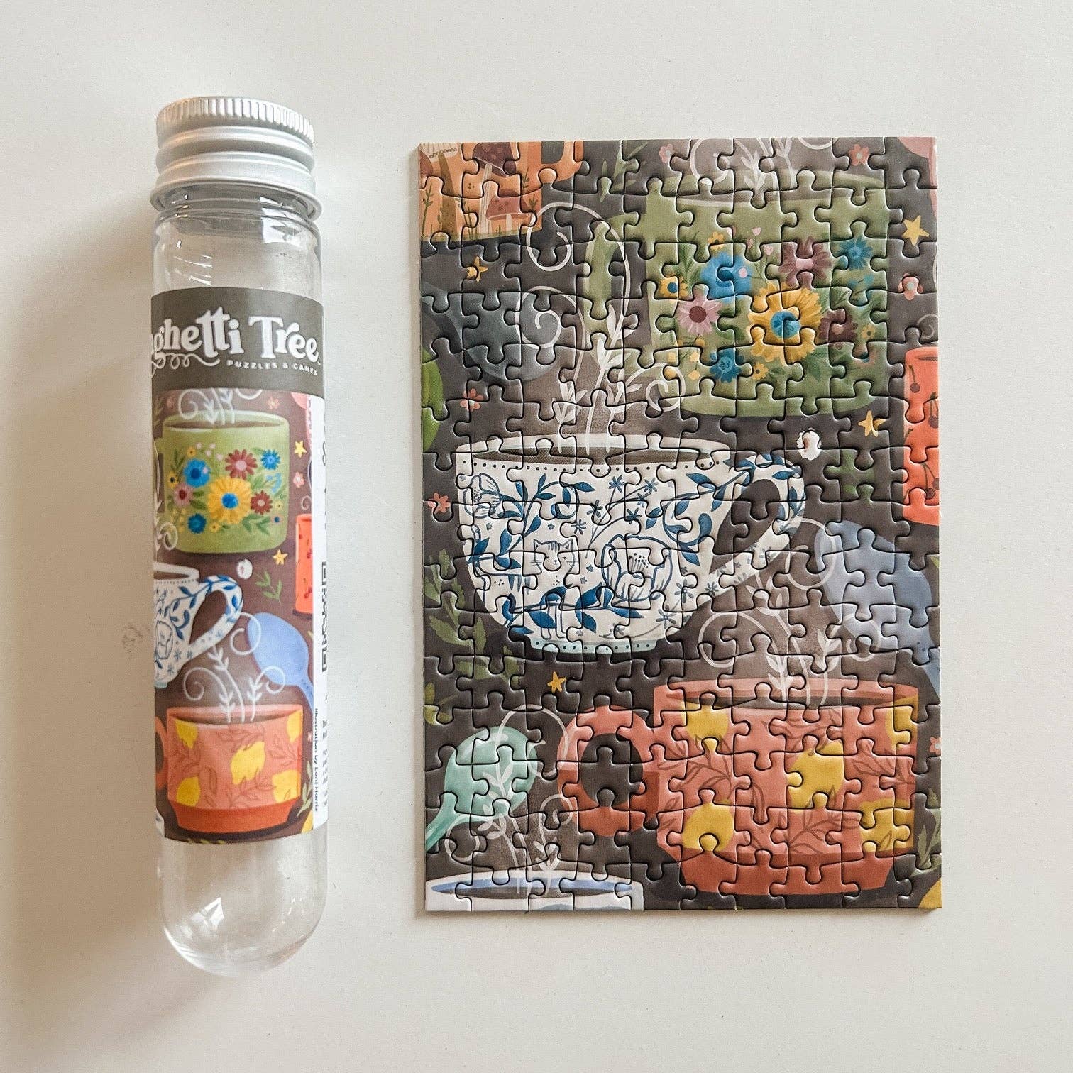 Spaghetti Tree Puzzles and Games - Vente Puzzle – adulte - Puzzle Mini 150 Pièces Sip and Savor2