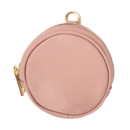 Circle Zip Pouch — Pink Mimosa for wholesale by Glass Ladder & Co.