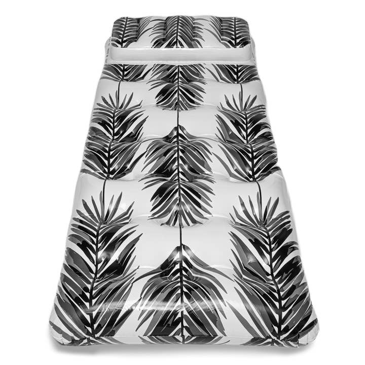 Black White Paradise Lounger Pool Float for wholesale on Faire1