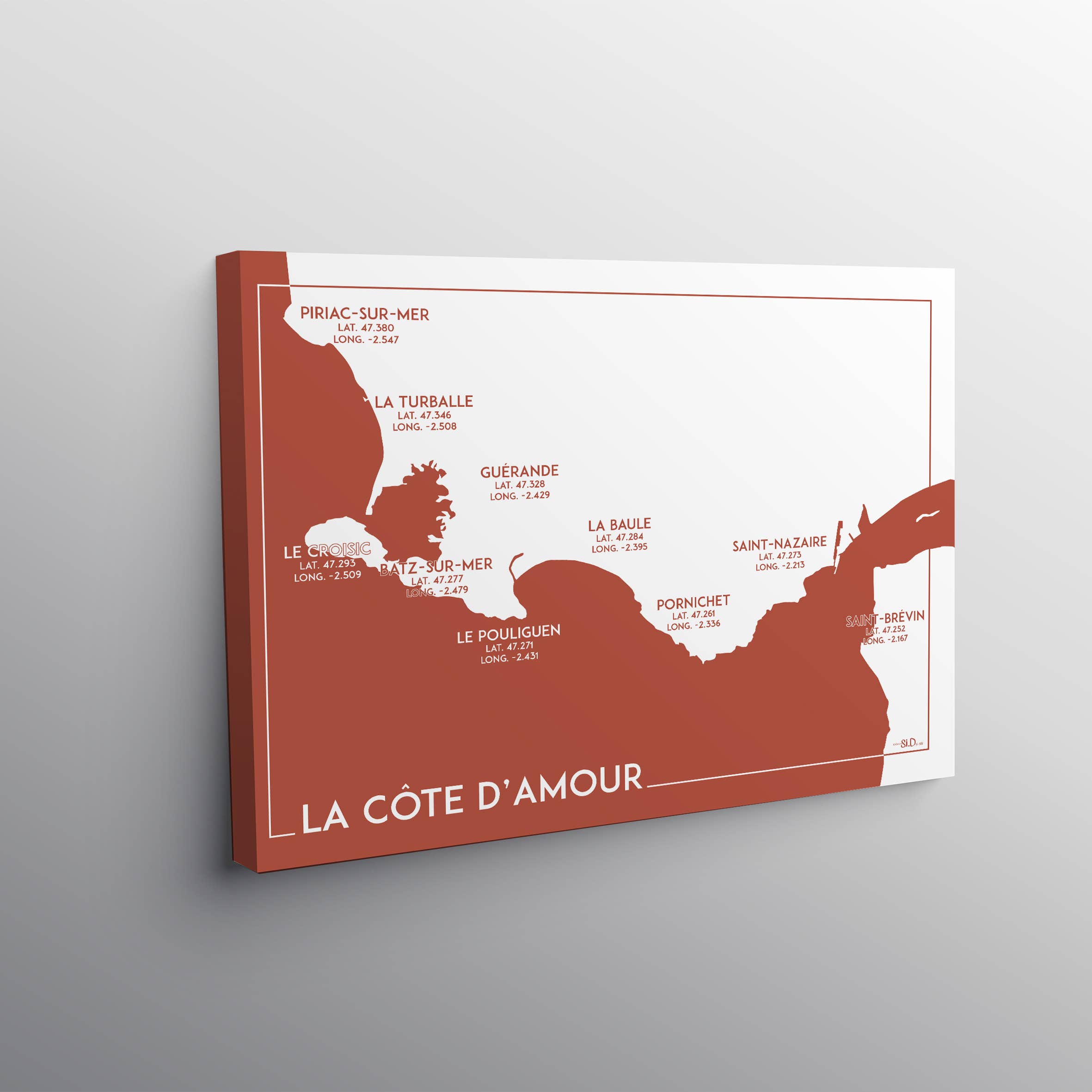 Si.D - Wholesale Poster - Côte d'Amour Red1