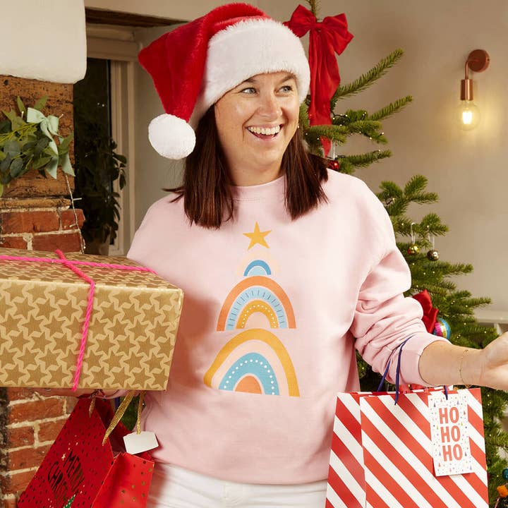 Nordic Christmas Tree Ladies Sweatshirt Jumper for wholesale by Ellie Ellie LTD