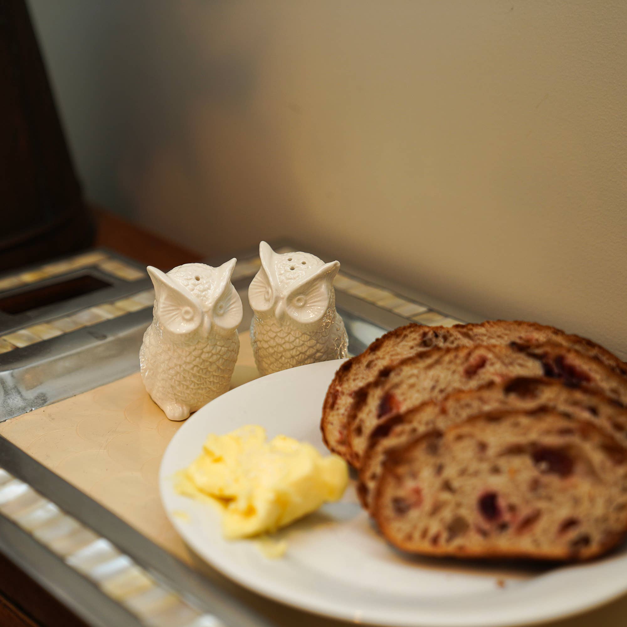 Fox Run Brands - Vente Ensembles salière et poivrière - Ensemble de 2 mini hiboux en céramique pour sel et poivre Fox Run2