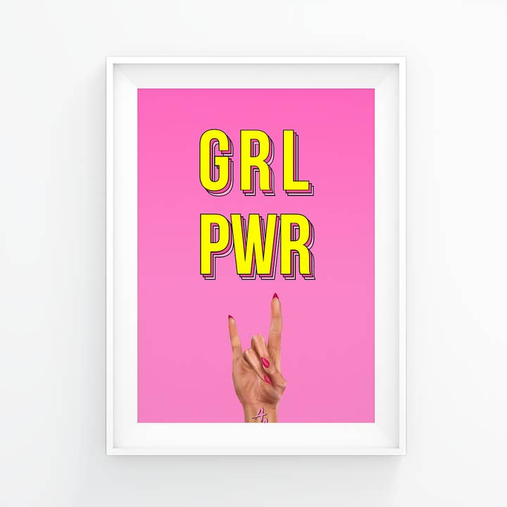 GRL PWR Print (poster) A3 voor wholesale door Antwerp Avenue