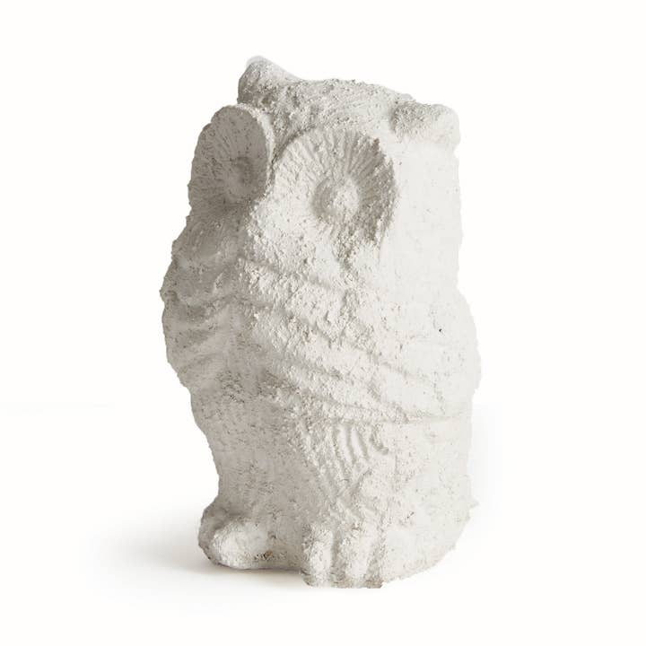Weathered Garden Owl, White for wholesale by Napa Home & Garden