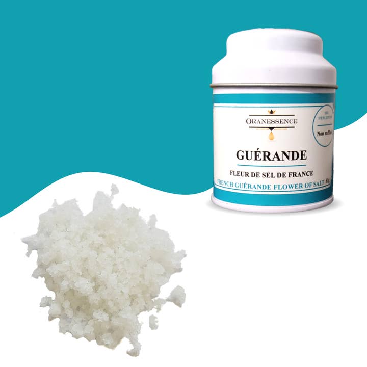 Fleur de sel de Guérande pour la vente par Oranessence